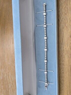 Sterling Silver CZ Tennis Bracelet - White